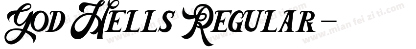 God Hells Regular字体转换
